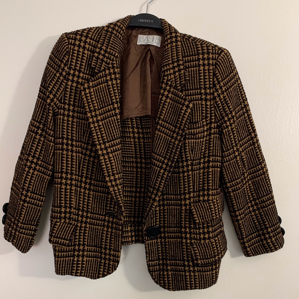 Plaid blazer